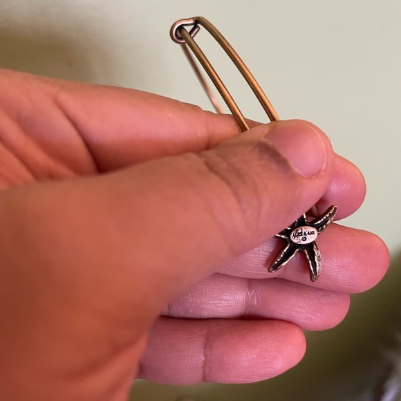 Gold Alex & Ani Starfish Charm Bracelet - Picture 5 of 5